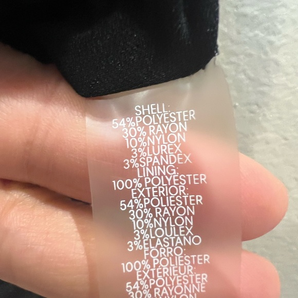 Calvin Klein black and silver classic dress with short tulip sleeves size 12. - Picture 7 of 7